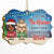 You Are The Reason I Don't Punch People At Work - Christmas Gifts For Colleagues, Coworker, Besties - Personalized Medallion Wooden Ornament