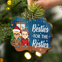 Here's To Another Year Of Bonding Over Alcohol - Christmas Gifts For Colleagues, Coworker, Besties - Personalized Medallion Wooden Ornament