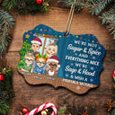 Here's To Another Year Of Bonding Over Alcohol - Christmas Gifts For Colleagues, Coworker, Besties - Personalized Medallion Wooden Ornament