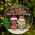 You Are The Reason I Don't Punch People At Work - Christmas Gifts For Colleagues, Coworker, Besties - Personalized Circle Acrylic Ornament