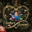 Besties Forever - Cadeaux de Noël pour meilleures amies et sœurs - Décoration acrylique personnalisée