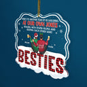 Here's To Another Year Of Us - Christmas Gifts For Besties, Best Friends - Personalized Custom Shaped Acrylic Ornament