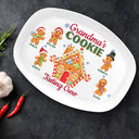 Grandma's Cookie Tasting Crew - Christmas, Loving Gift For Mom, Grandma, Grandparents, Family - Personalized Plate