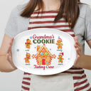 Grandma's Cookie Tasting Crew - Christmas, Loving Gift For Mom, Grandma, Grandparents, Family - Personalized Plate