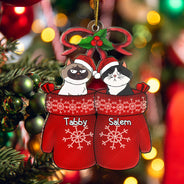 Wool Gloves - Christmas Gift For Dog Lovers, Cat Lovers - Personalized Cutout Acrylic Ornament