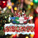 Sistas - Anniversary, Christmas Gift For Sisters, Besties, Siblings, Family - Personalized Cutout Acrylic Ornament