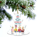 L'arbre n'est pas la seule chose qui s'allume - Cadeau de Noël pour meilleur ami, frère, collègue, meilleur ami - Ornement d'arbre en céramique personnalisé