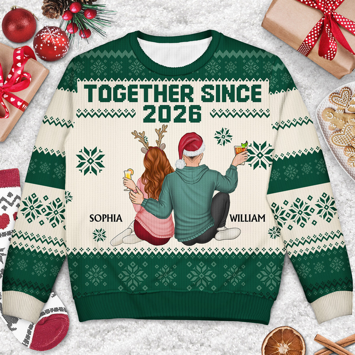 Husband wife hotsell christmas jumpers