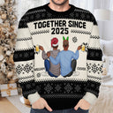 Ensemble depuis - Cadeau de Noël pour couples, mari, femme - Pull moche unisexe personnalisé