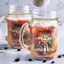 You And Me And The Dogs - Christmas Gift For Couple, Cat, Dog, Pet Lover - Personalized Mason Jar Cup With Straw