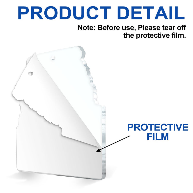 Because Of You - Christmas Gifts For Sisters, Besties, Best Friends - Personalized Custom Shaped Acrylic Ornament