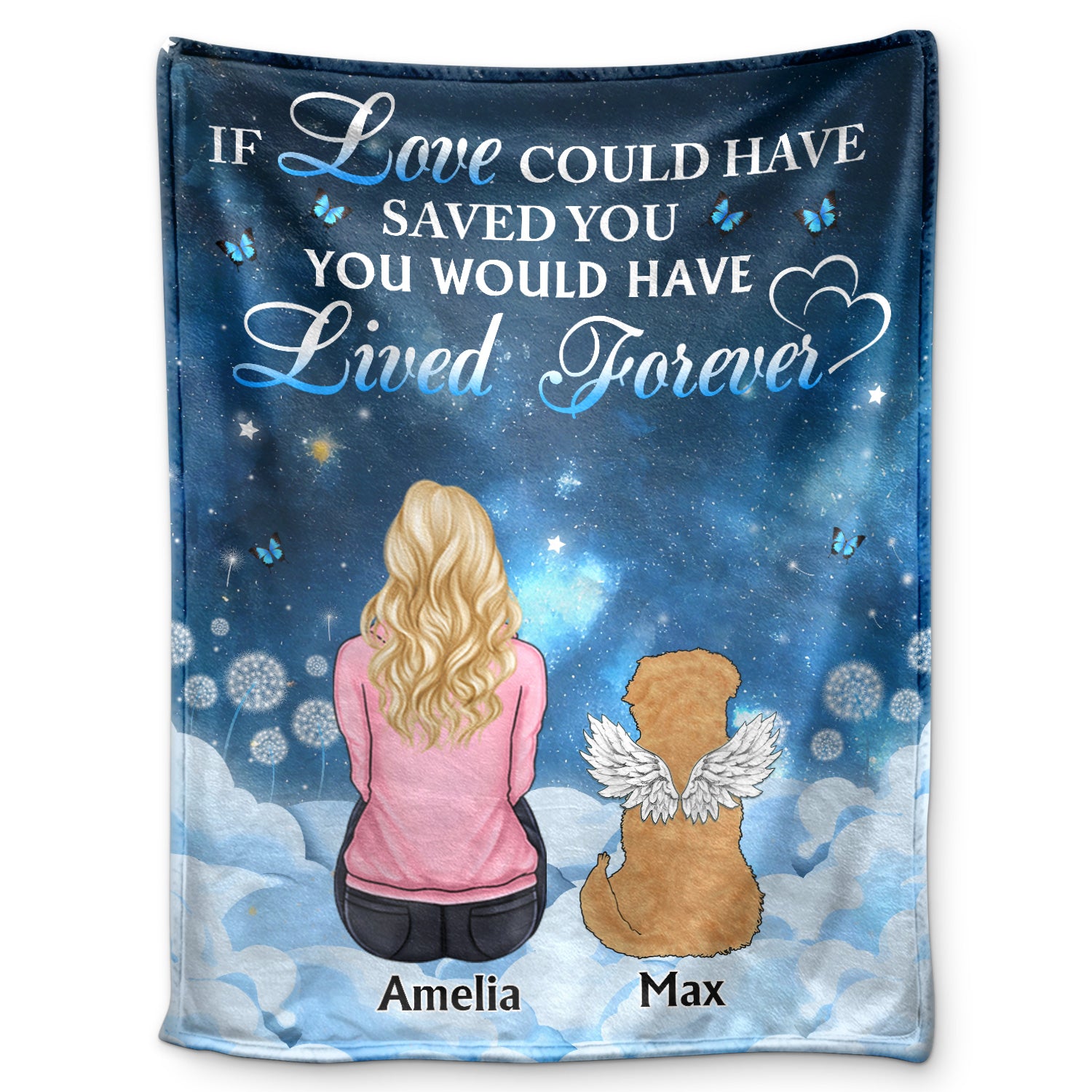 If Love Could Have Saved You - Memorial Gift For Dog Lovers, Cat Lovers - Personalized Fleece Blanket