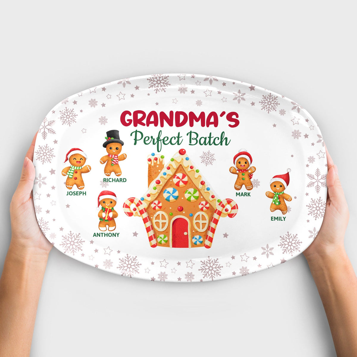 Le lot parfait de grand-mère - Cadeau de Noël pour maman, grand-mère, grands-parents et famille - Assiette personnalisée