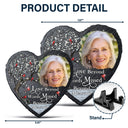 Custom Photo Not A Day Goes By - Memorial Gift For Family, Friends, Dog Lovers, Cat Lovers - Personalized Heart Memorial Garden Stone