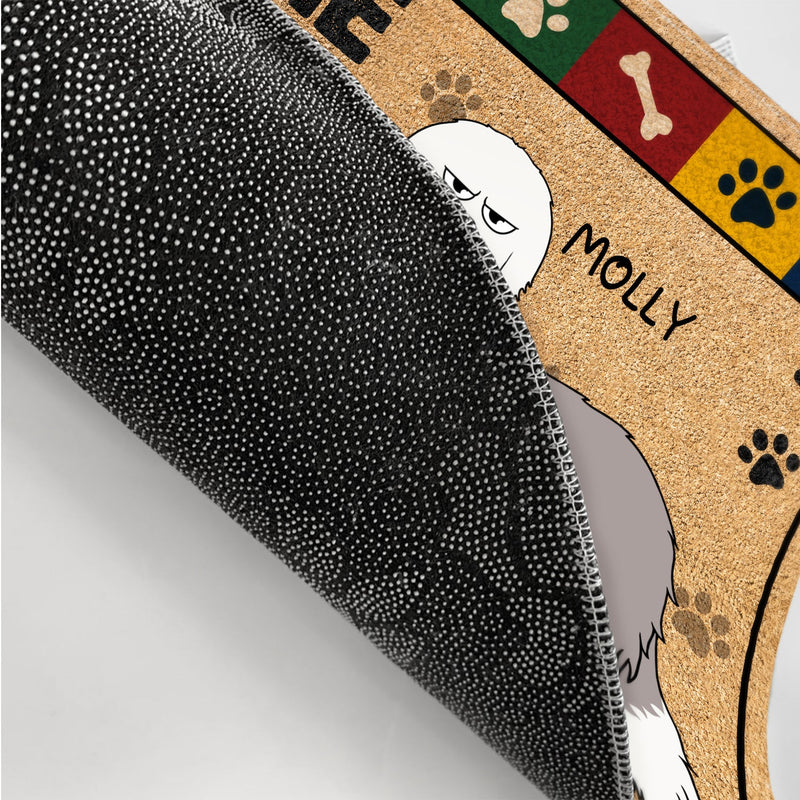 Welcome All Who Enter Will Be Sniffed - Gift For Dog Lovers - Personalized Doormat