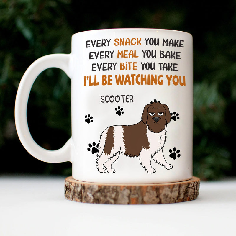 Every Snack You Make Walking Dog Cat - Funny Gift For Dog Lovers, Cat Lovers - Personalized Mug