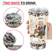 Best Cat Mom Ever Walking Cat - Gift For Cat Lovers, Cat Mom - Personalized Tumbler