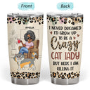 Best Cat Mom Ever Walking Cat - Gift For Cat Lovers, Cat Mom - Personalized Tumbler