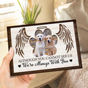 Custom Photo If Love Alone Could Have Kept You Here - Memorial Gift For Family, Cat Lovers, Dog Lovers - Personalized 2-Layered Wooden Plaque With Stand