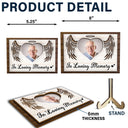 Custom Photo If Love Alone Could Have Kept You Here - Memorial Gift For Family, Cat Lovers, Dog Lovers - Personalized 2-Layered Wooden Plaque With Stand