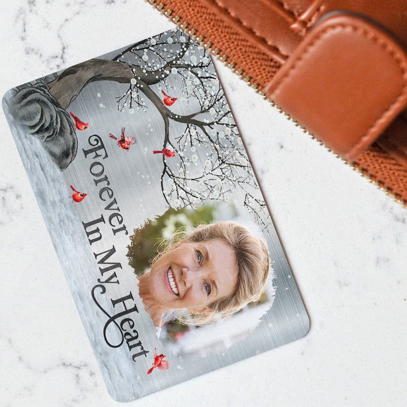 Custom Photo I'll Carry You - Memorial Gift For Family, Siblings, Friends, Dog Lovers, Cat Lovers - Personalized Aluminum Wallet Card