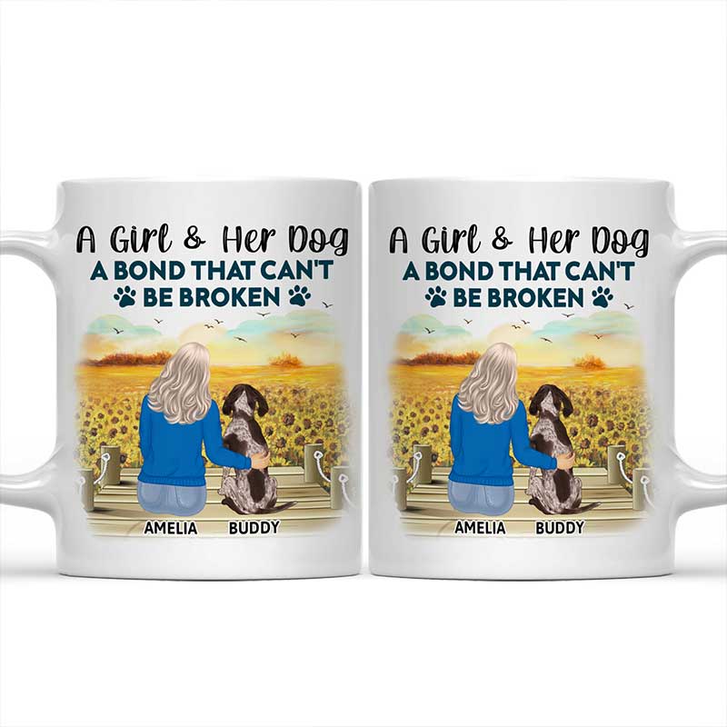 Dog Mom Mug, A Girl and Her Dog Mug