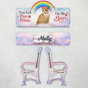 Custom Photo A Piece Of My Heart - Memorial Gift For Cat Lovers, Dog Lovers - Personalized Memorial Bench