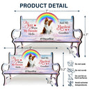 Custom Photo A Piece Of My Heart - Memorial Gift For Cat Lovers, Dog Lovers - Personalized Memorial Bench