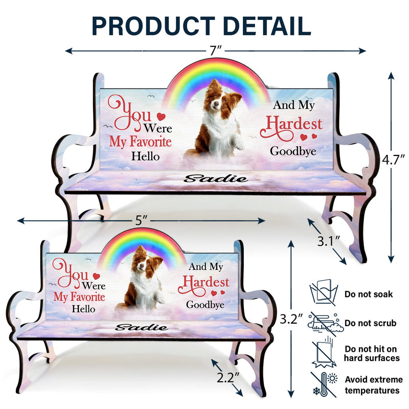 Custom Photo A Piece Of My Heart - Memorial Gift For Cat Lovers, Dog Lovers - Personalized Memorial Bench