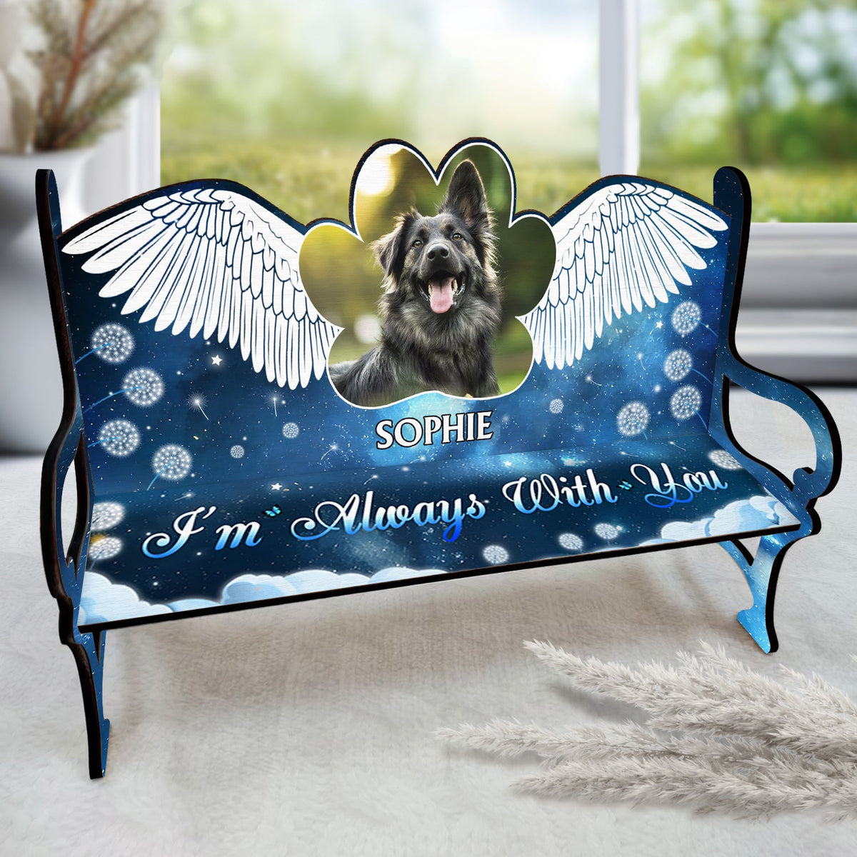 Custom Photo If Love Alone Could Have Kept You Here - Memorial Gift For Cat Lovers, Dog Lovers - Personalized Memorial Bench