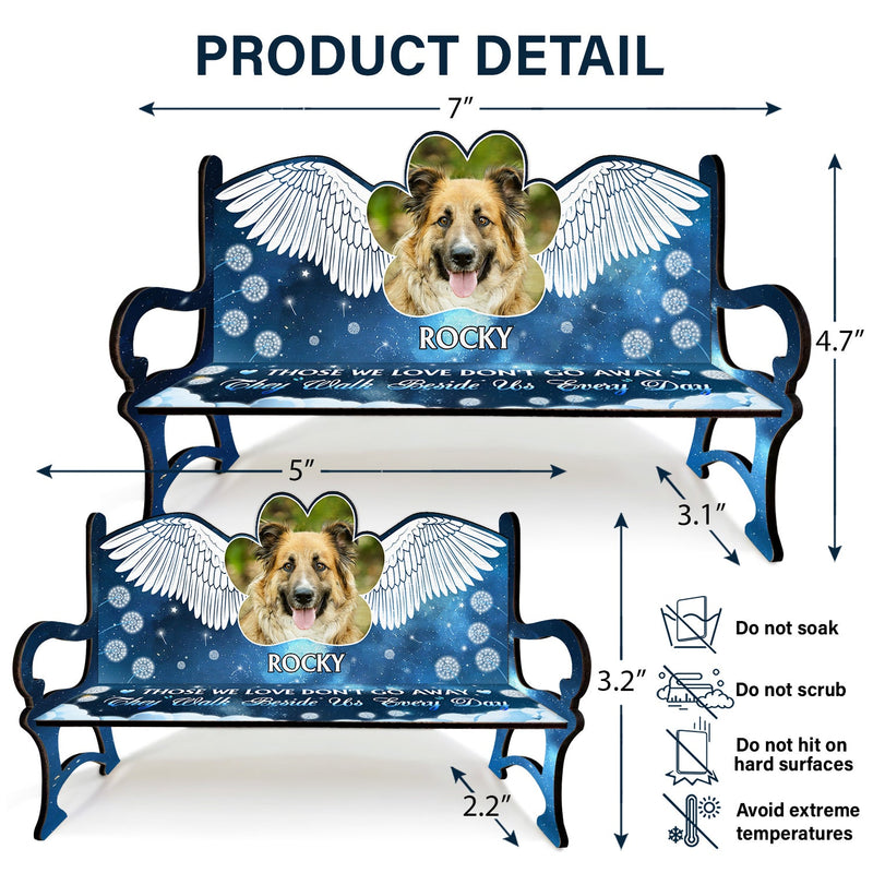 Custom Photo If Love Alone Could Have Kept You Here - Memorial Gift For Cat Lovers, Dog Lovers - Personalized Memorial Bench