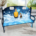 Tu me manques - Cadeau commémoratif pour les amoureux des chats et des chiens - Banc commémoratif personnalisé