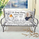 Photo personnalisée « Je souhaite juste un instant » - Cadeau commémoratif pour la famille, les amis, les amoureux des chats, les amoureux des chiens - Banc commémoratif personnalisé