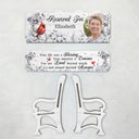 Photo personnalisée « Votre vie a été une bénédiction » - Cadeau commémoratif pour la famille, les amis, les frères et sœurs - Banc commémoratif personnalisé