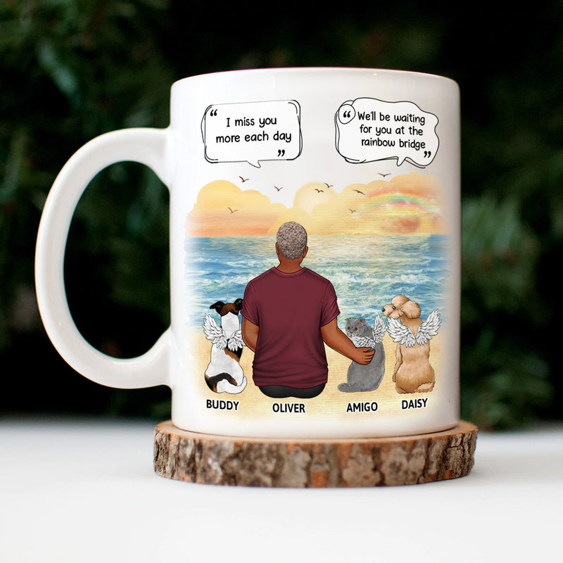I Miss You - Memorial Gift For Dog Lovers, Dog Mom, Dog Dad - Personalized Mug