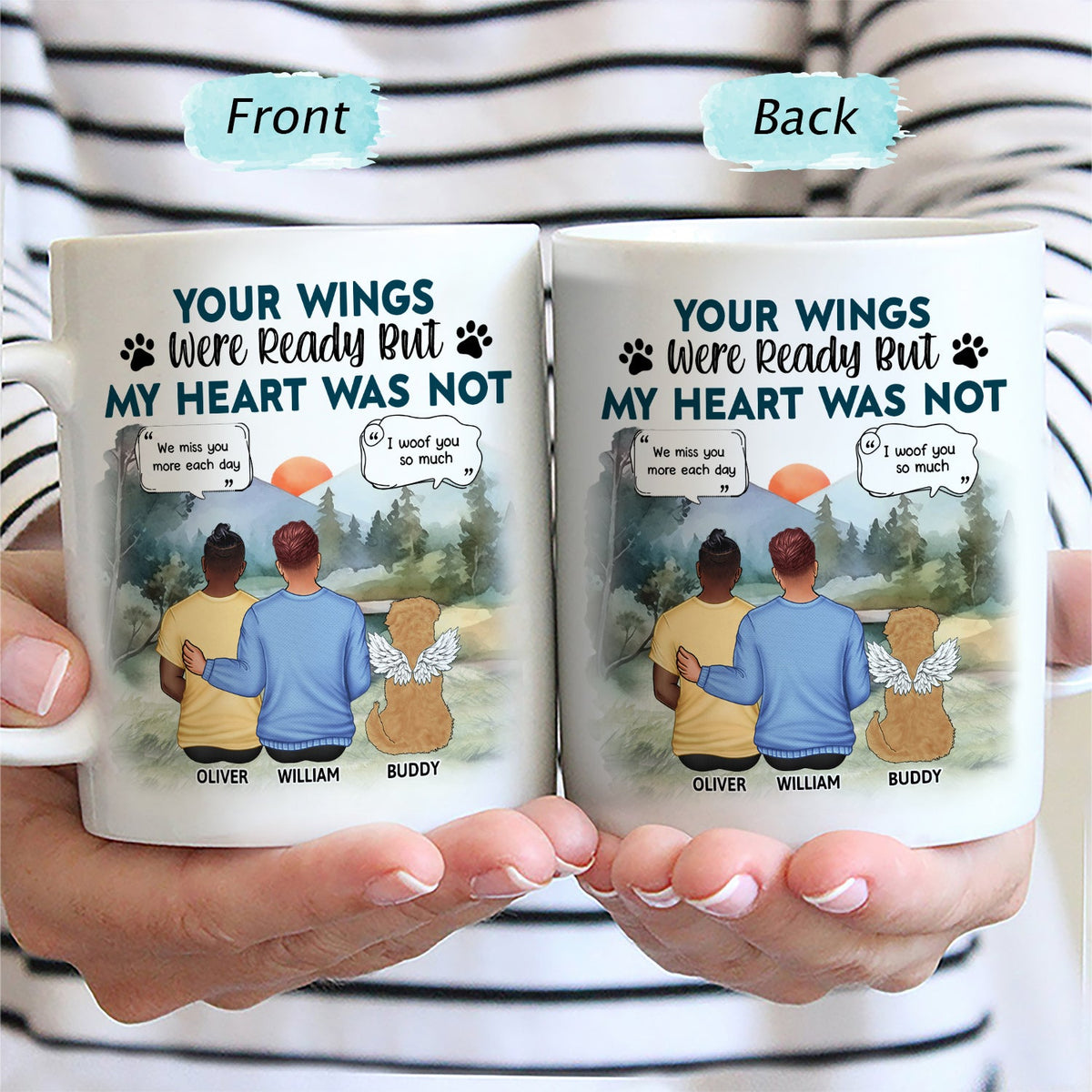 You Were My Favorite Hello - Memorial Gift For Dog Lovers, Dog Mom, Dog Dad - Personalized Mug