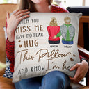 When You Miss Me - Loving, Memorial Gift For Family, Siblings, Friends - Personalized Pillow