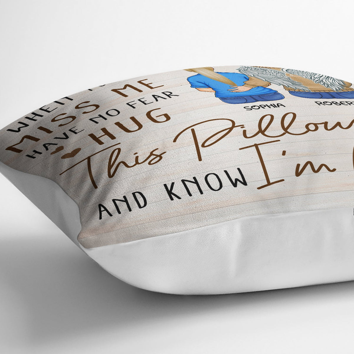 When You Miss Me - Loving, Memorial Gift For Family, Siblings, Friends - Personalized Pillow