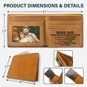 Custom Photo Dear Dad Thank You For Teaching Me - Holiday, Birthday, Loving Gift For Dad, Father, Sport Daddy, Papa - Personalized Bifold Wallet