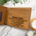 Custom Photo Dear Dad Thank You For Teaching Me - Holiday, Birthday, Loving Gift For Dad, Father, Sport Daddy, Papa - Personalized Bifold Wallet