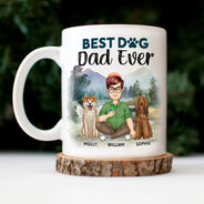 A Bond That Can't Be Broken Cartoon - Gift For Dog Lovers, Dog Mom, Dog Dad - Personalized Mug