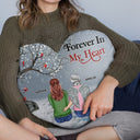 When You Miss Me - Loving, Memorial Gift For Family, Siblings, Friends - Personalized Heart Shaped Pillow