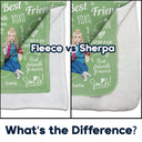 Cherish Hugs Kisses - Gift For Besties, Best Friends - Personalized Fleece Blanket, Sherpa Blanket