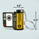 Porte-clés photo personnalisé, cadeau d'anniversaire pour famille, couples, frères et sœurs, amis, amoureux des chiens et des chats - Porte-clés personnalisé en rouleau de film