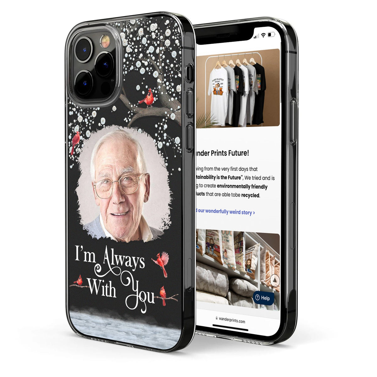 Custom Photo I'll Carry You - Memorial Gift For Family, Siblings, Friends, Dog Lovers, Cat Lovers - Personalized Clear Phone Case