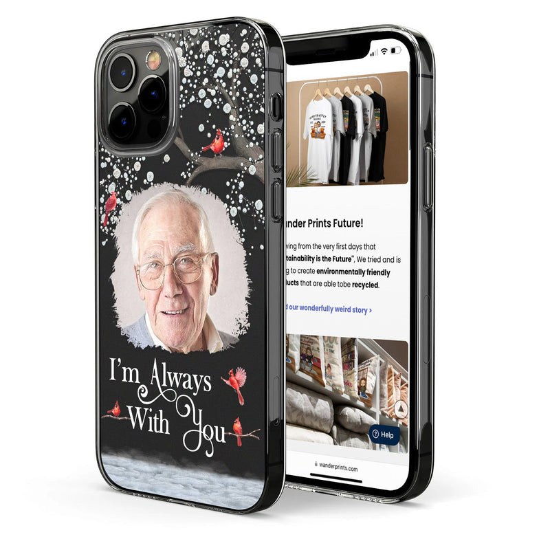 Custom Photo I'll Carry You - Memorial Gift For Family, Siblings, Friends, Dog Lovers, Cat Lovers - Personalized Clear Phone Case