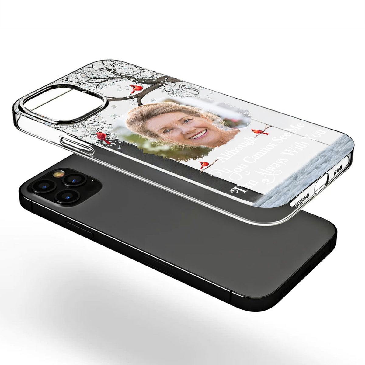 Custom Photo I'll Carry You - Memorial Gift For Family, Siblings, Friends, Dog Lovers, Cat Lovers - Personalized Clear Phone Case