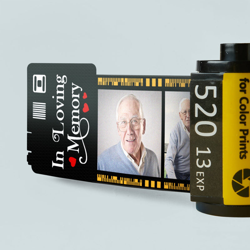 Custom Photo I'm Always With You - Memorial Gift For Family, Parents, Friends - Personalized Film Roll Keychain