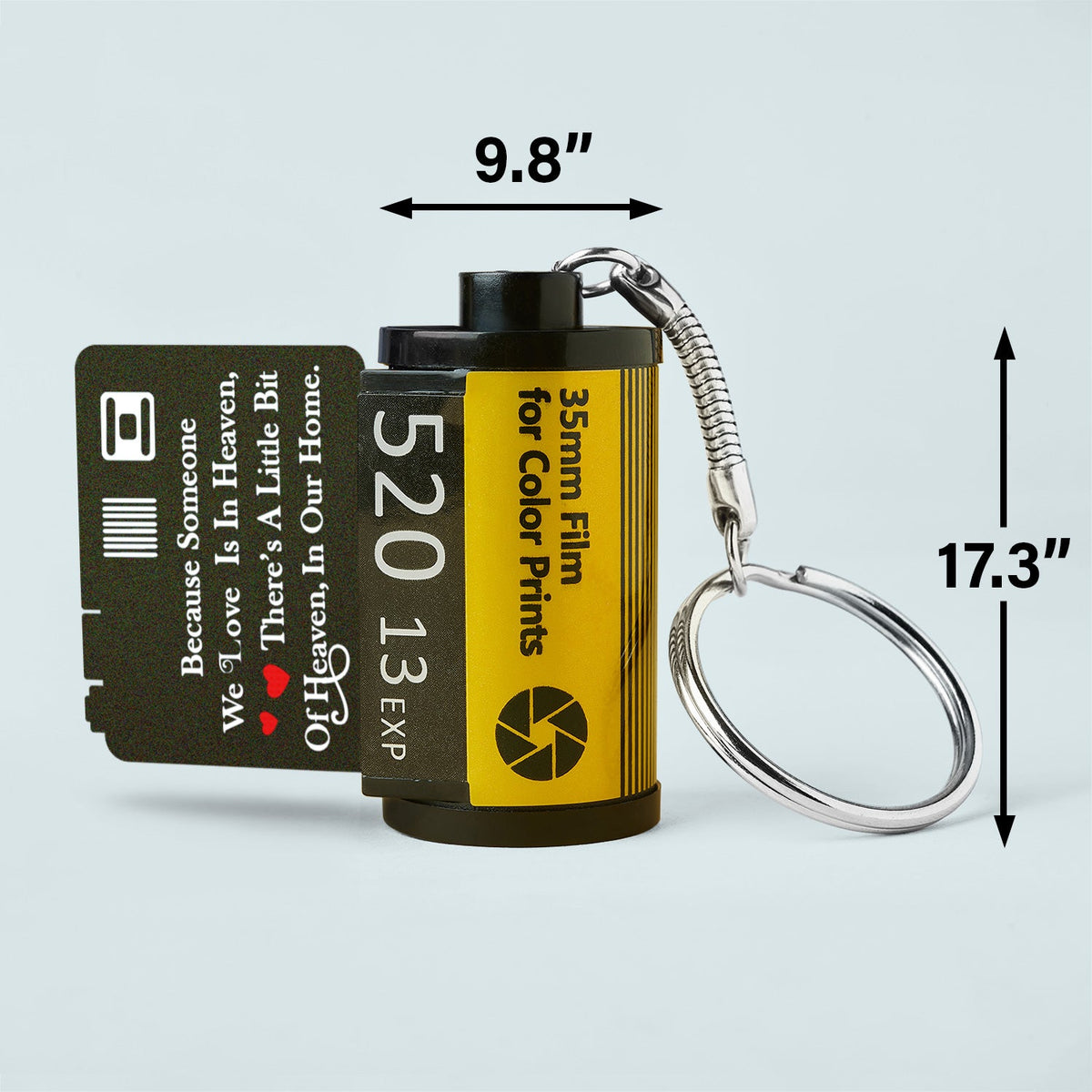 Custom Photo I'm Always With You - Memorial Gift For Family, Parents, Friends - Personalized Film Roll Keychain