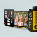 Porte-clés photo personnalisé « Bff Est » - Cadeau d'anniversaire pour les meilleurs amis - Porte-clés personnalisé en rouleau de film